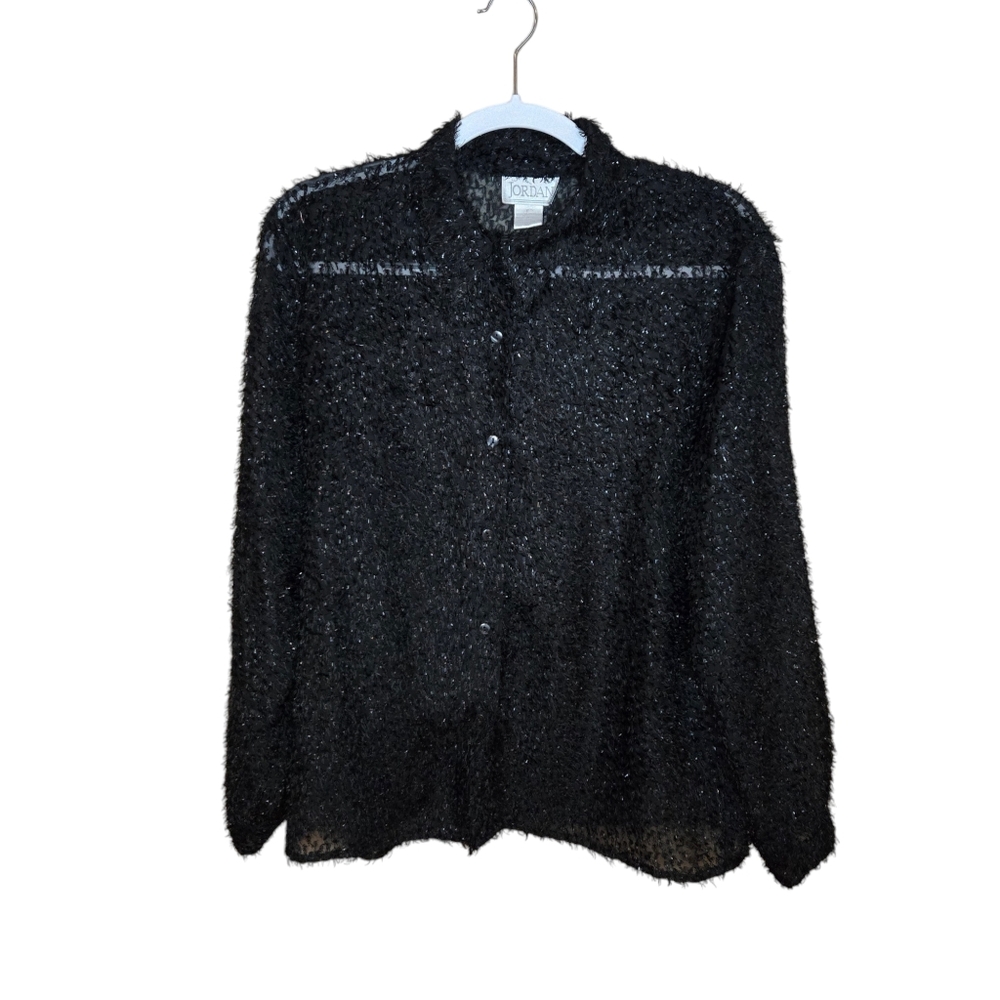 Sparkle fuzzy party blouse vintage